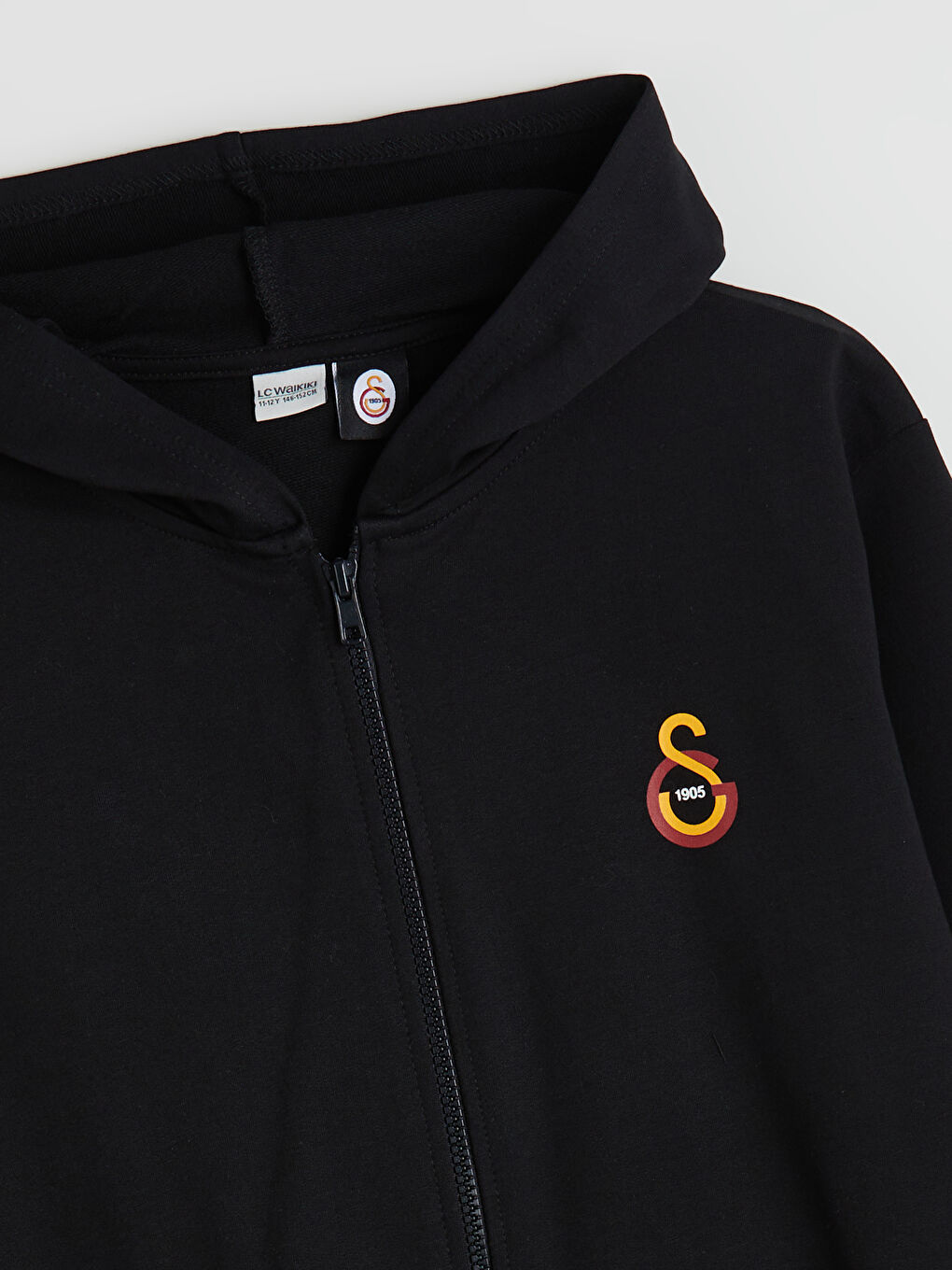 Siyah Kapüşonlu Galatasaray Baskılı Erkek Çocuk Eşofman Takım-6