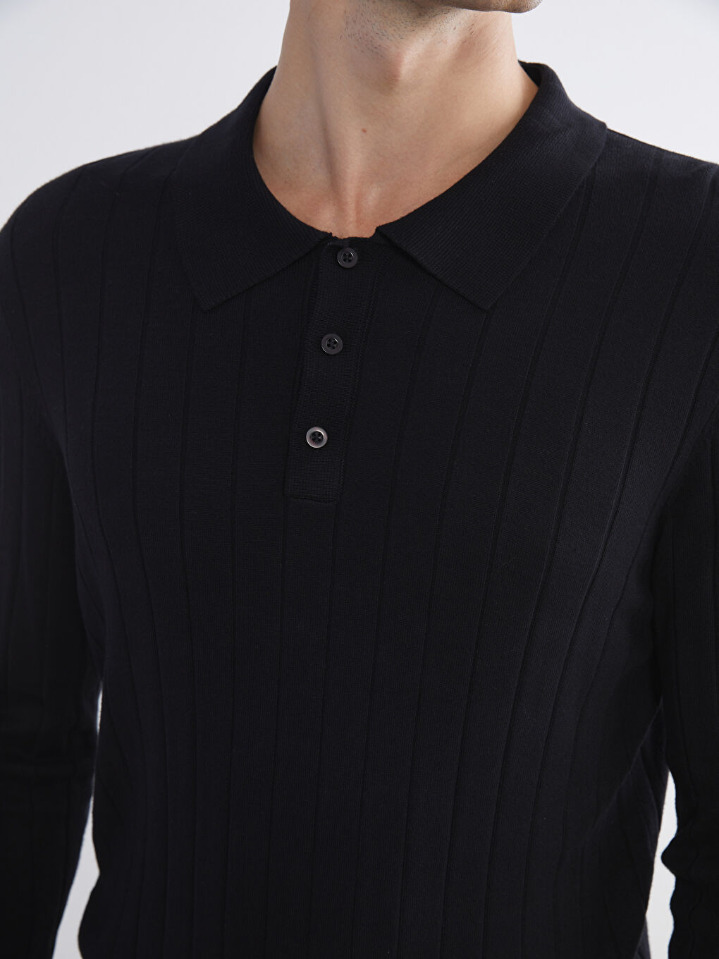 Polo Neck Men's Knitwear Sweater-2