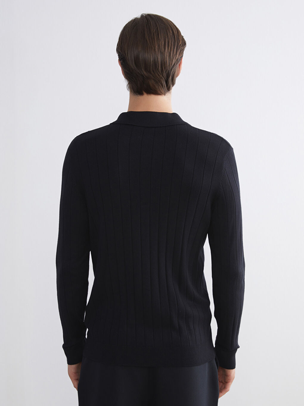 Polo Neck Men's Knitwear Sweater-3