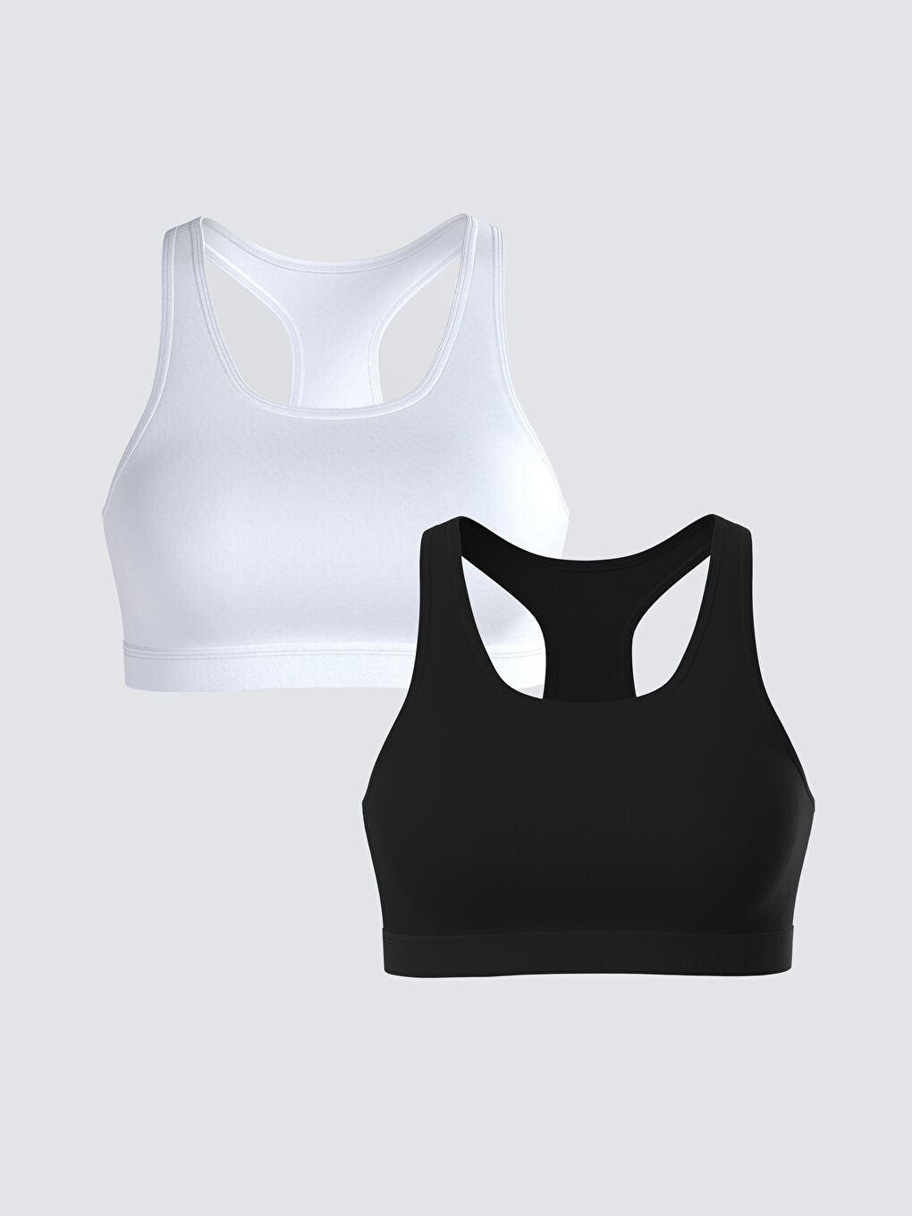 LCW Young Non-Wired Plain Bustier 2 Pack -W51499Z8-CVL