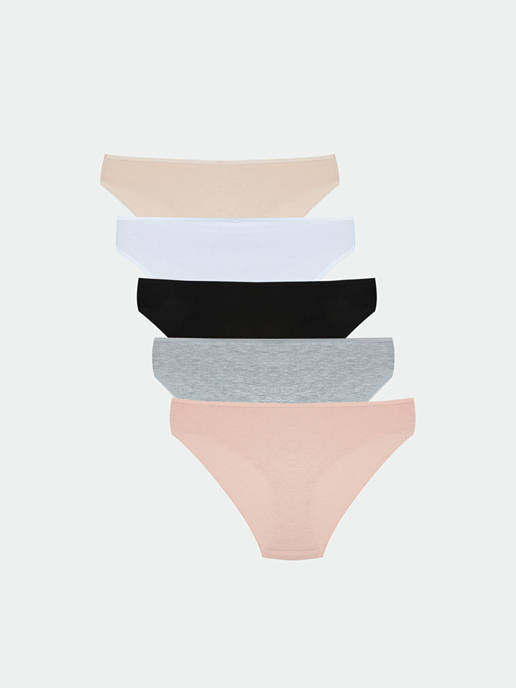 Pembe Baskılı Bikini Külot 5'li-1