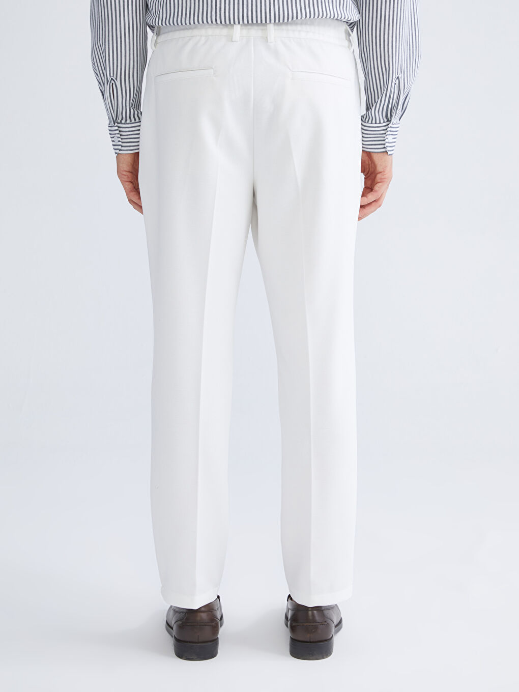 Ekru Standart Kalıp Erkek Pantolon-3