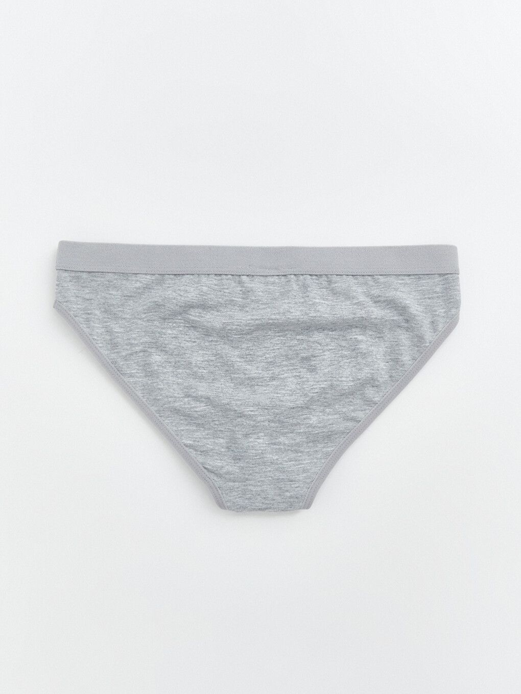 Gri Yazı Baskılı Bikini Külot-1