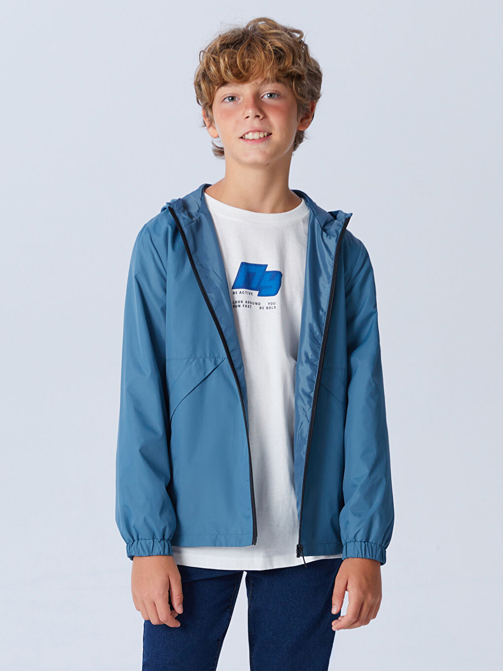 LCW Kids Hooded Boys' Coat -W51514Z4-R2F