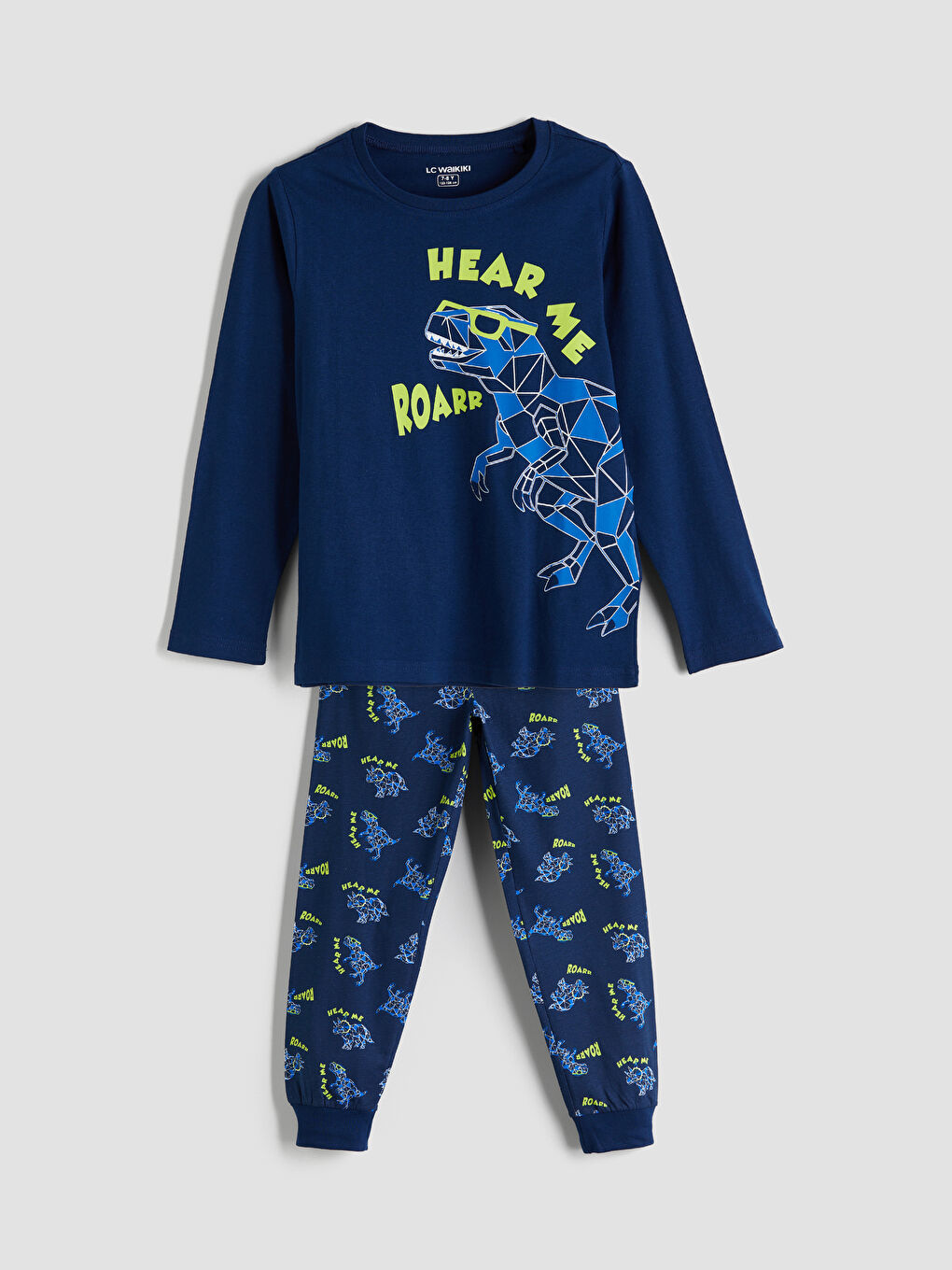 Crew Neck Boys' Pyjama Set -W51524Z4-JC7