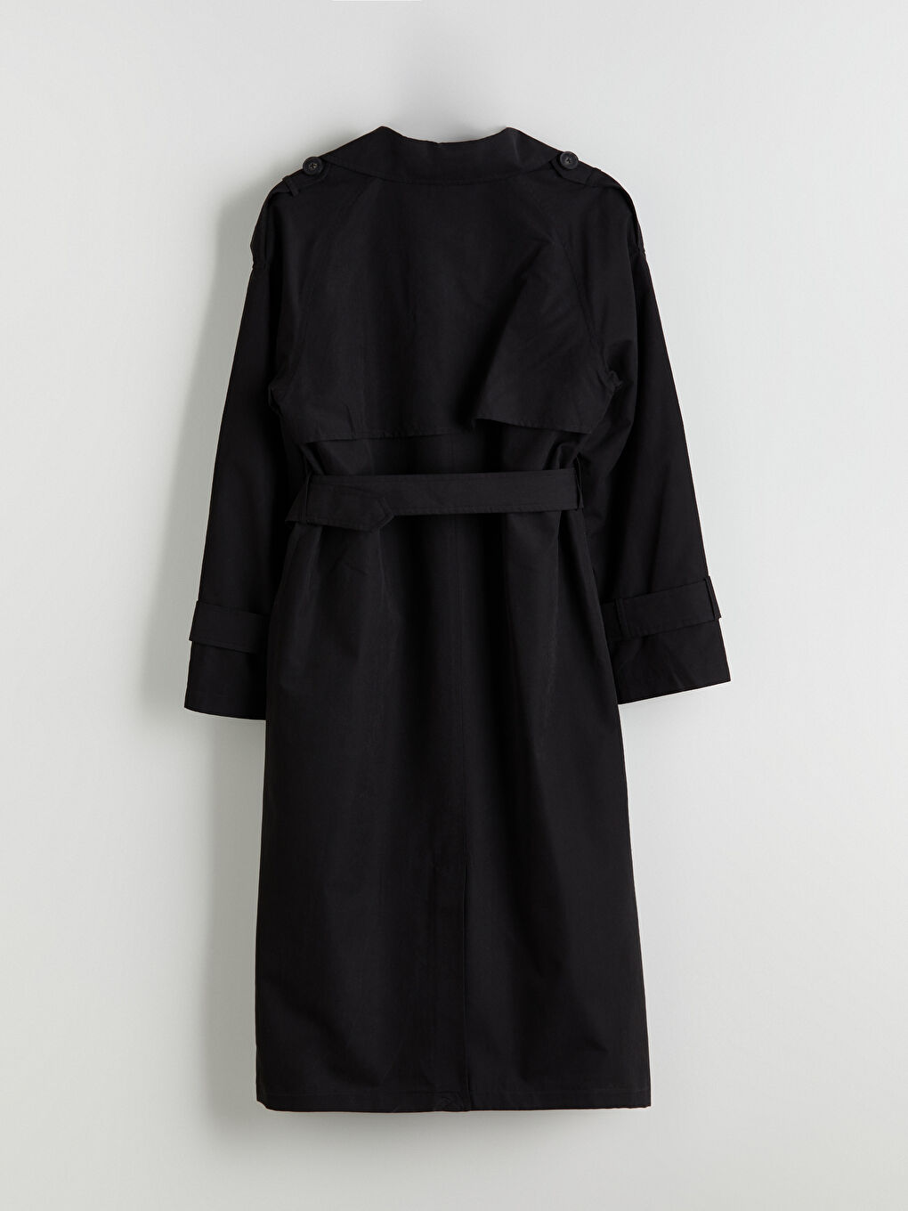 LCW Modest معطف واقٍ من المطر أسود امرأة -W51528Z8-CVL