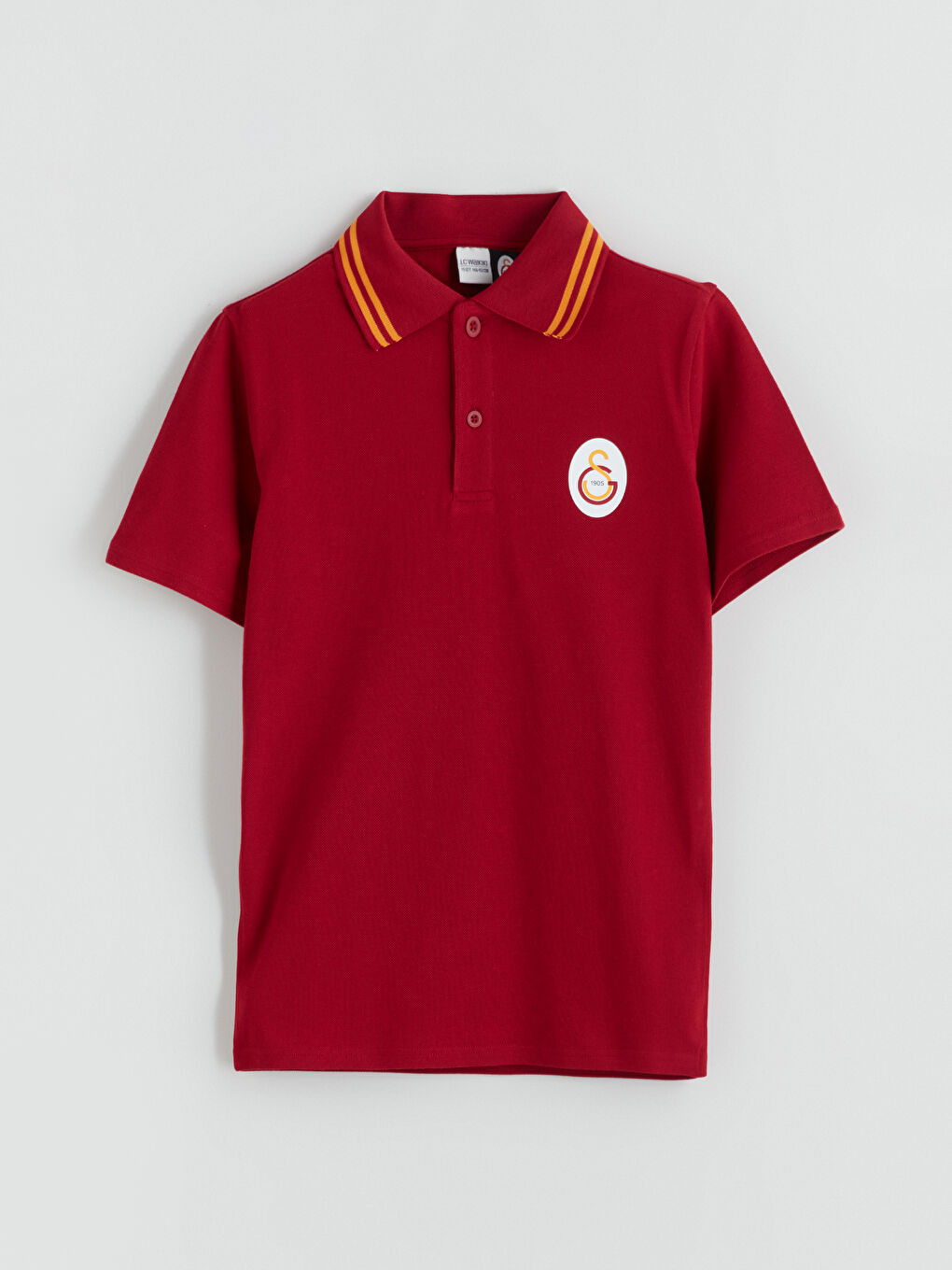 LCW Kids Polo Neck Galatasaray Printed Boys' T-Shirt -W51530Z4-J4N