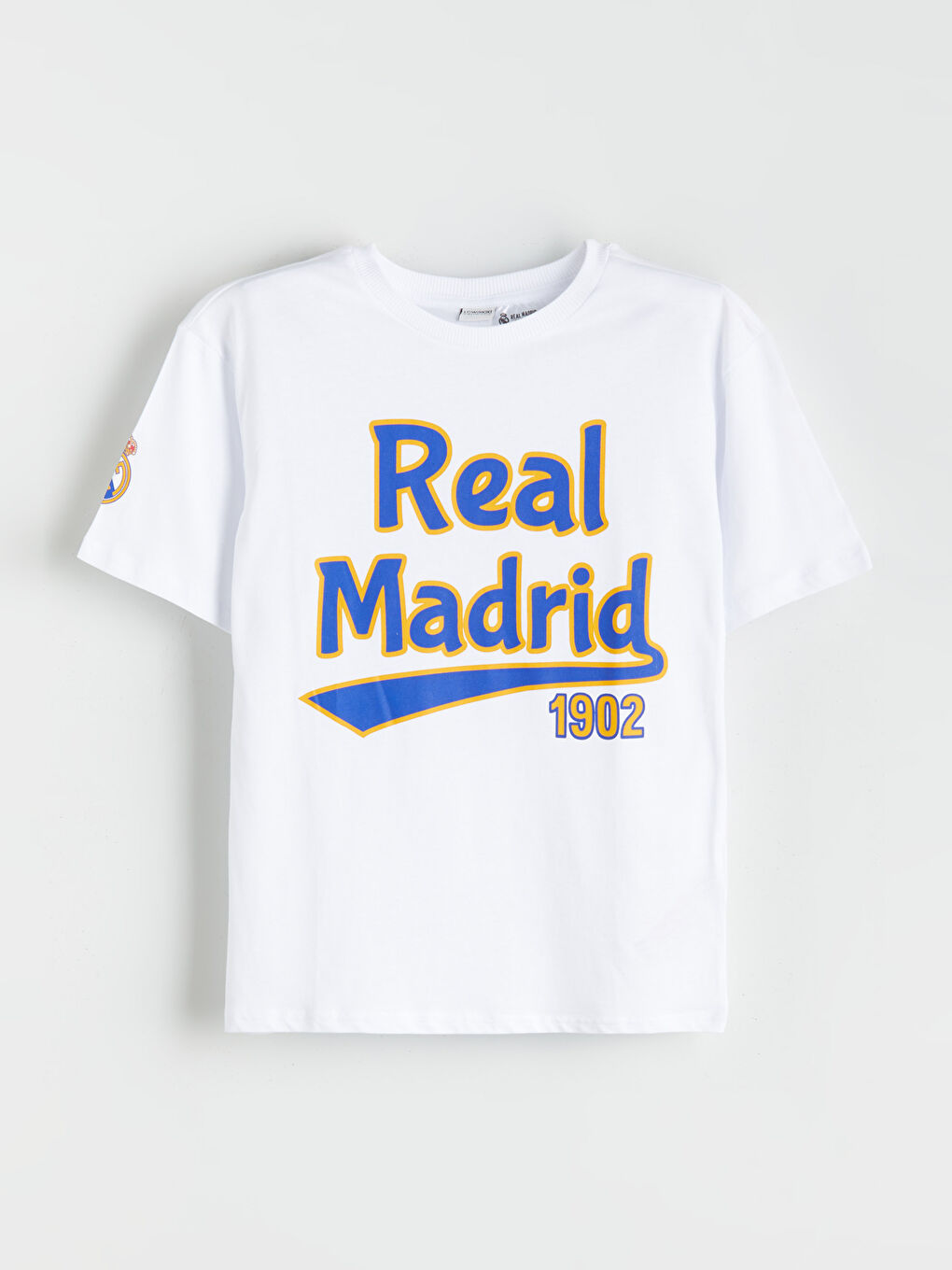 LCW Kids Crew Neck Real Madrid Printed Boys' T-Shirt -W51534Z4-Q6K