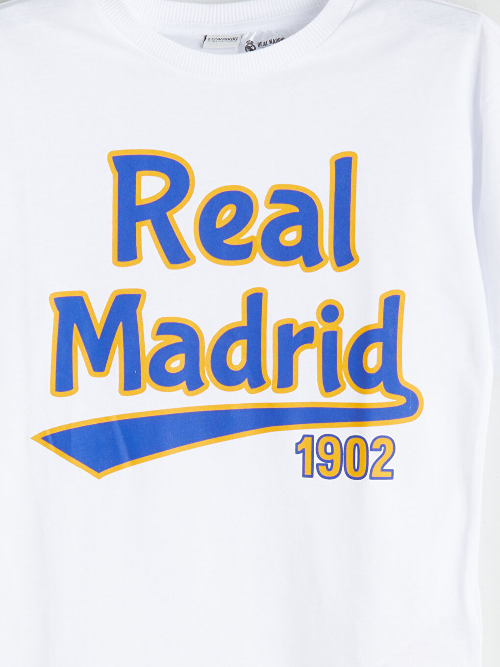 LCW Kids Crew Neck Real Madrid Printed Boys' T-Shirt -W51534Z4-Q6K