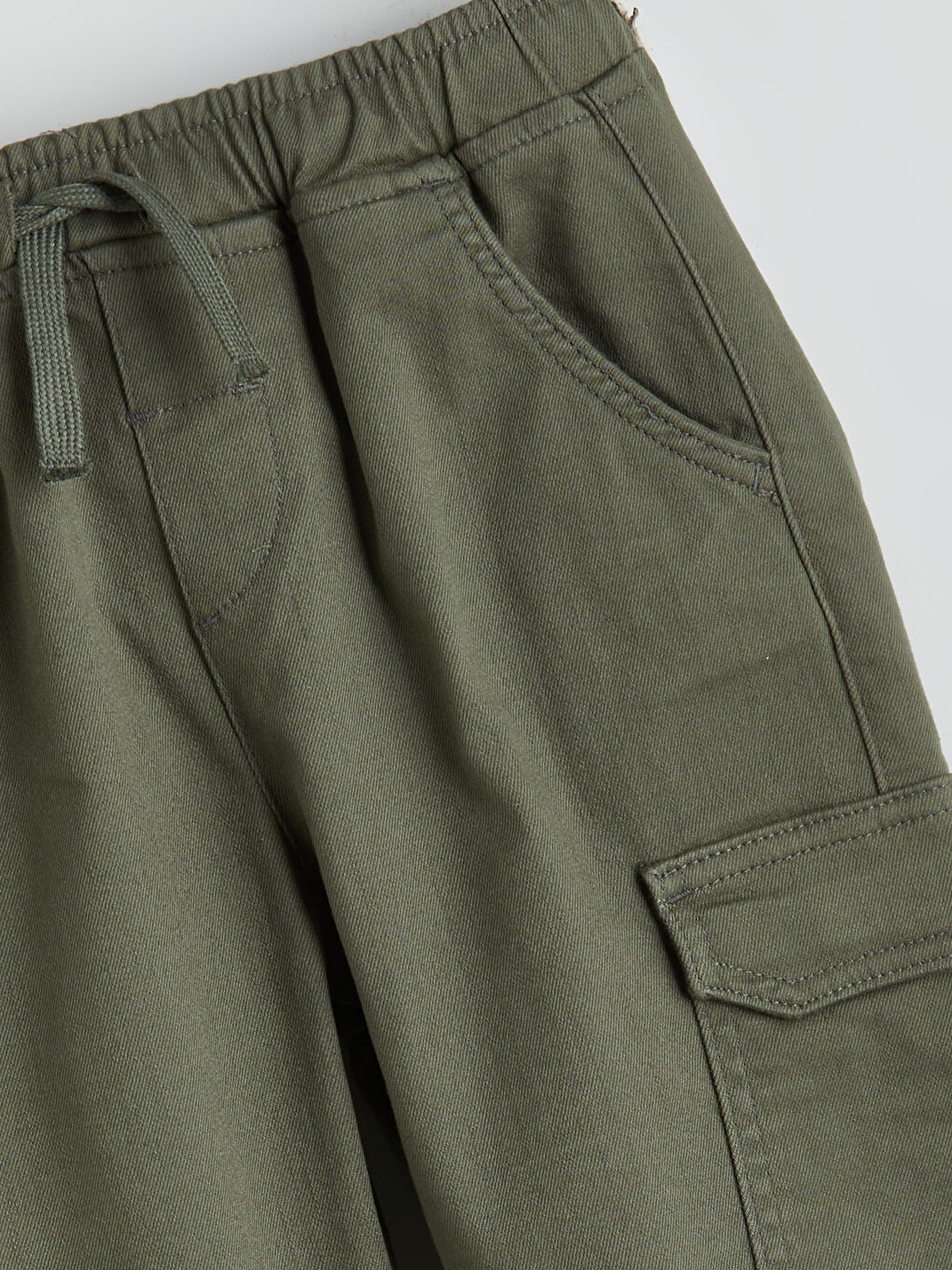 Haki Basic Erkek Çocuk Kargo Pantolon-2
