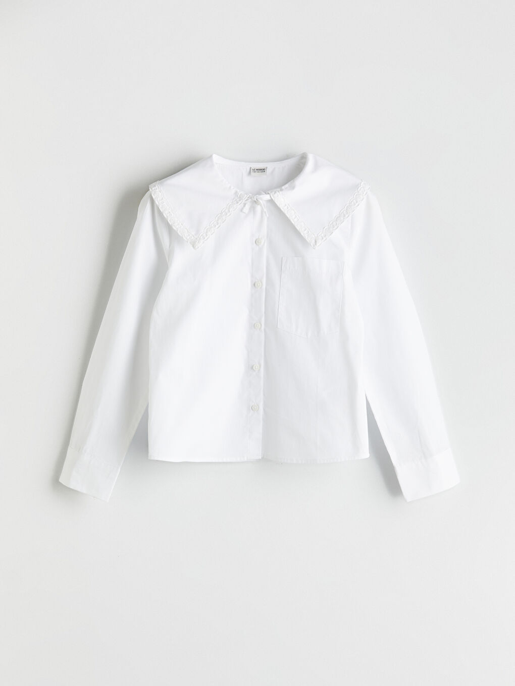 LCW Kids Peter Pan Collar Girls' T-Shirt -W51549Z4-Q6K