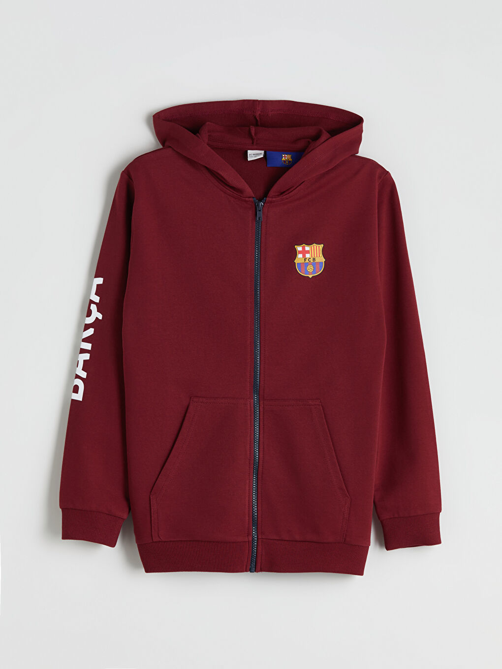 LCW Kids Hooded Barcelona Printed Boys' Tracksuit Set -W51565Z4-HMS