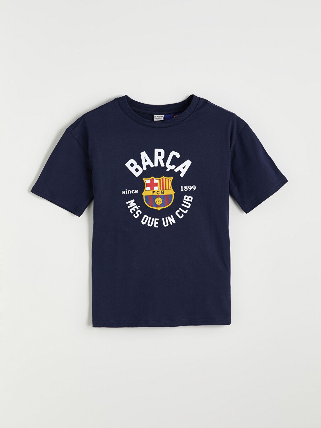 LCW Kids قميص أولاد مطبوع برشلونة بكول مدور -W51571Z4-HRC