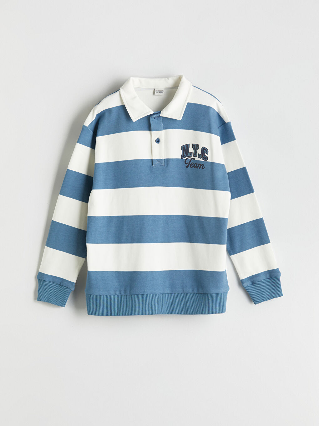 LCW Kids Тениска с Поло яка, Раиранa, за момчета -W51573Z4-LQQ