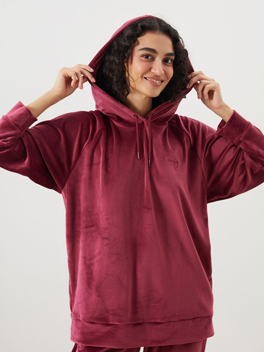 LCW DREAM Woman BORDEAUX Pyjama Top -W51591Z8-HFC