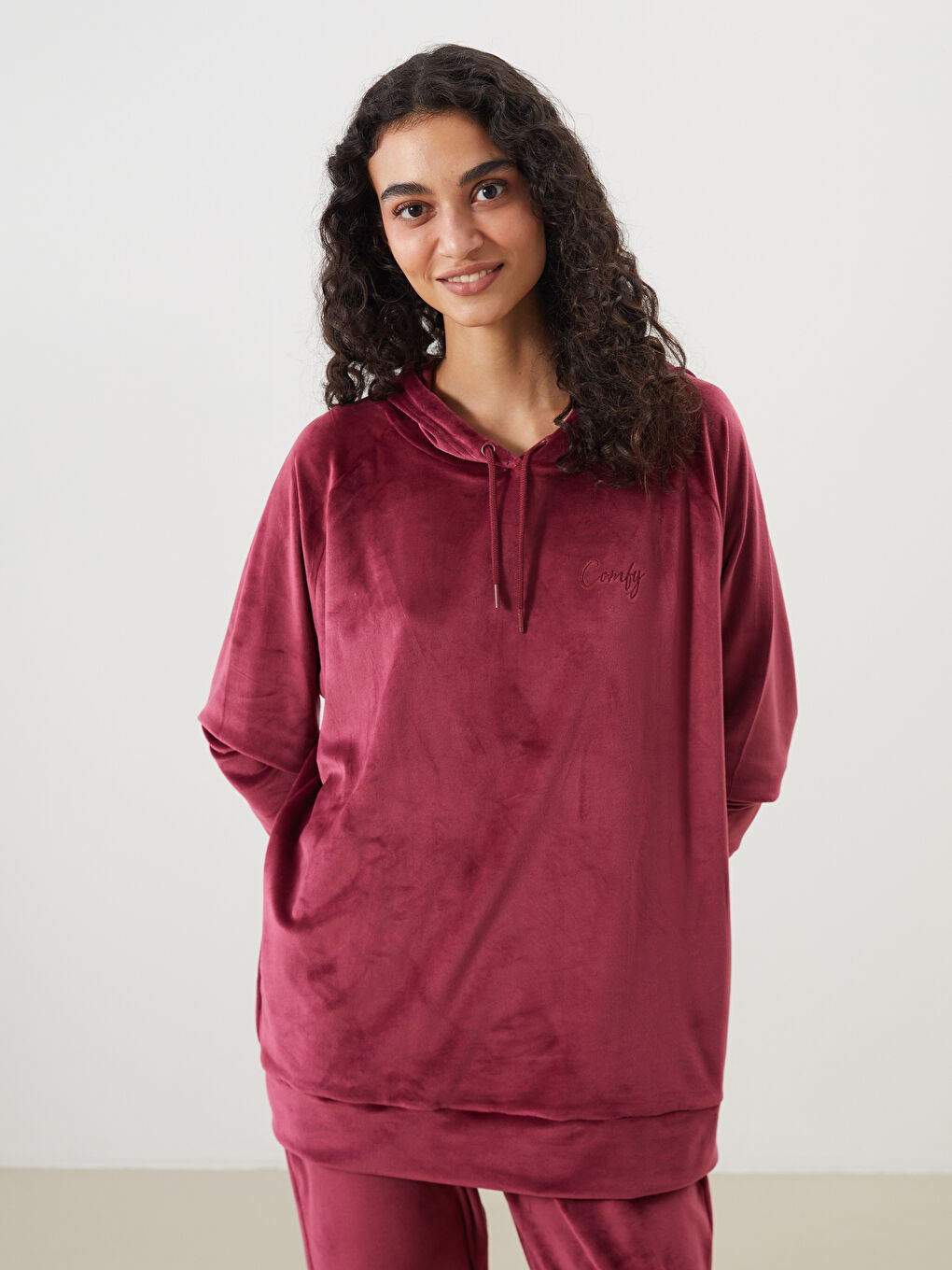 LCW DREAM Woman BORDEAUX Pyjama Top -W51591Z8-HFC