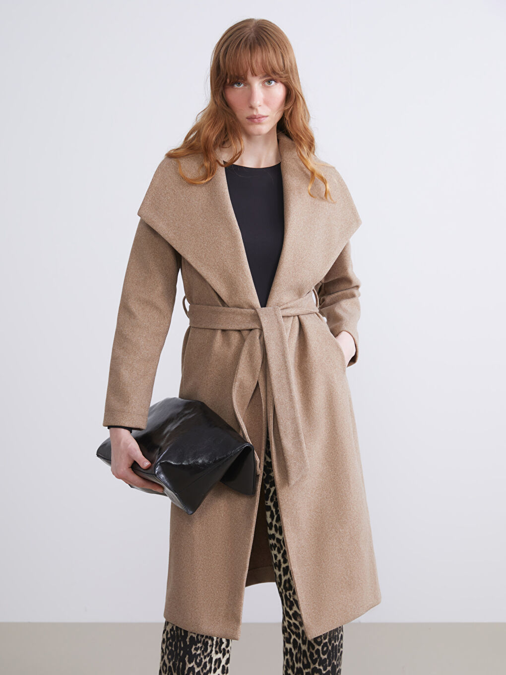 Jacket Collar Women's Cachet Overcoat-1