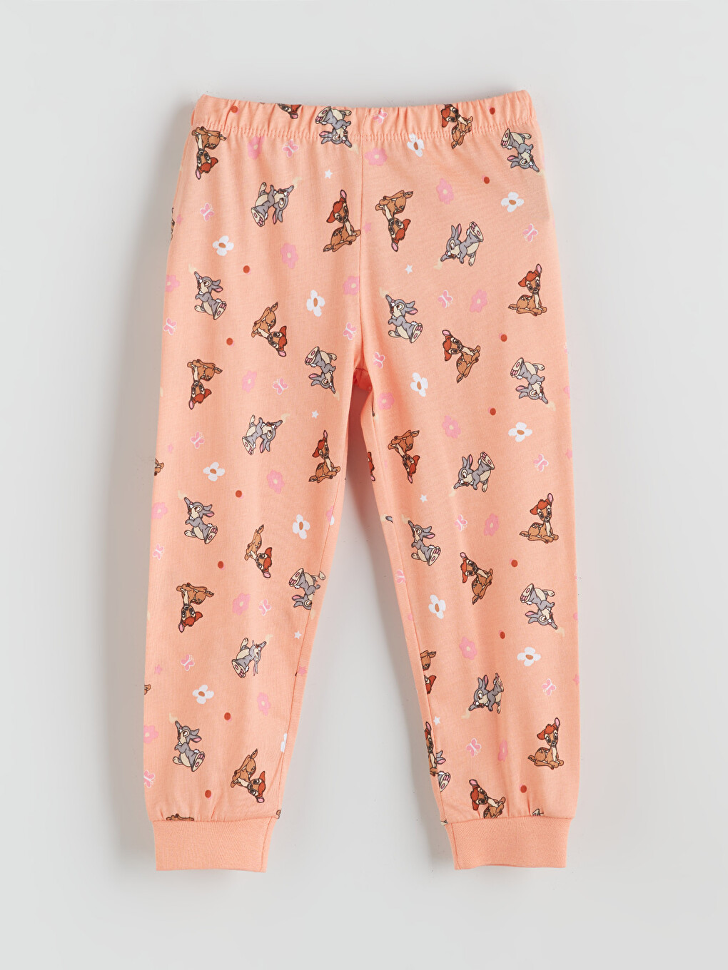 Mercan Bambi Baskılı Kız Çocuk Pijama Altı-1