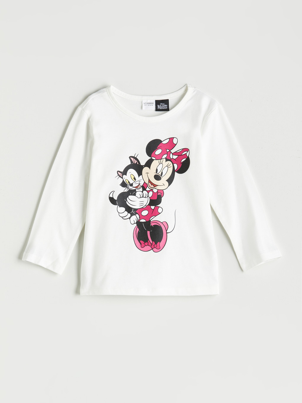 Ekru Minnie Mouse Baskılı Kız Çocuk Pijama Takımı-2