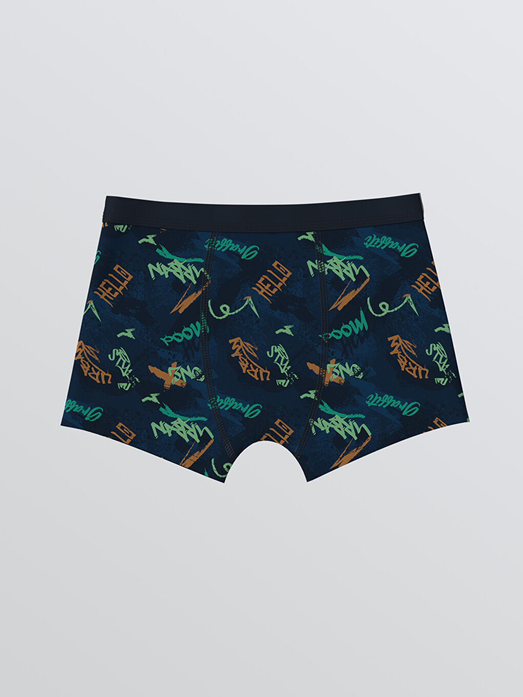 Lacivert Baskılı Erkek Çocuk Boxer