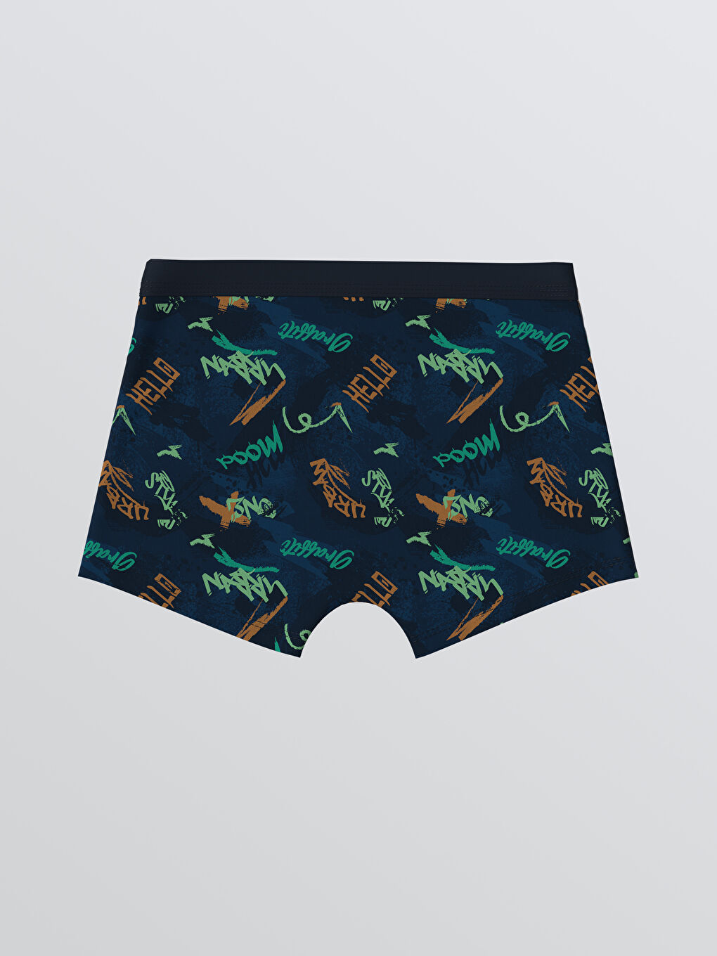 Lacivert Baskılı Erkek Çocuk Boxer-1