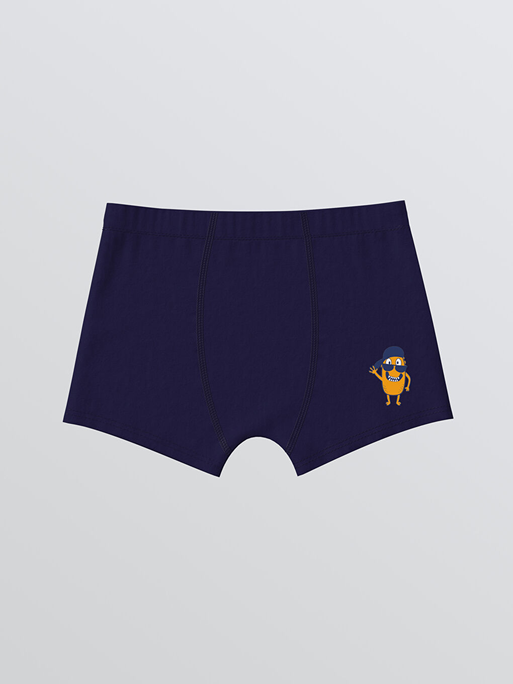 Lacivert Beli Lastikli Erkek Çocuk Boxer