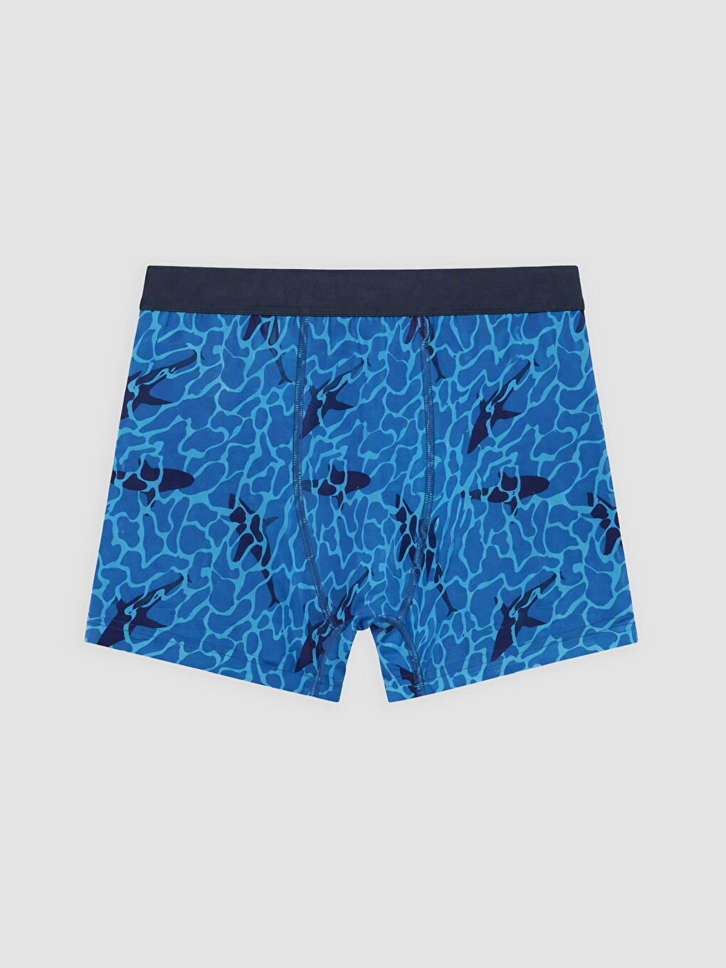 Lacivert Desenli Erkek Çocuk Boxer