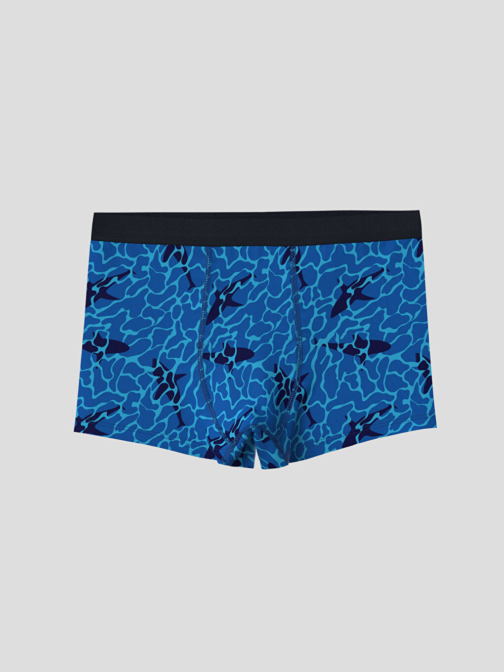 Mavi Baskılı Erkek Çocuk Boxer 3'lü-3