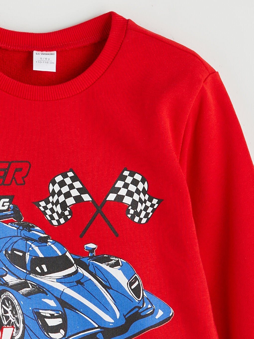 LCW Kids Crew Neck Printed Long Sleeve Boys' Sweatshirt -W51675Z1-HMW