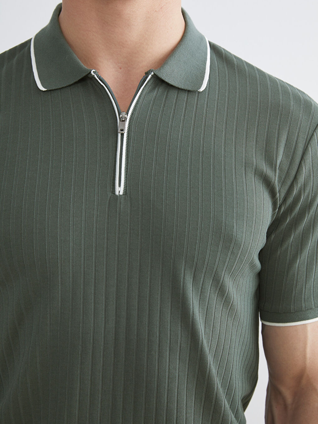 Petrol Polo Yaka Erkek Tişört-2