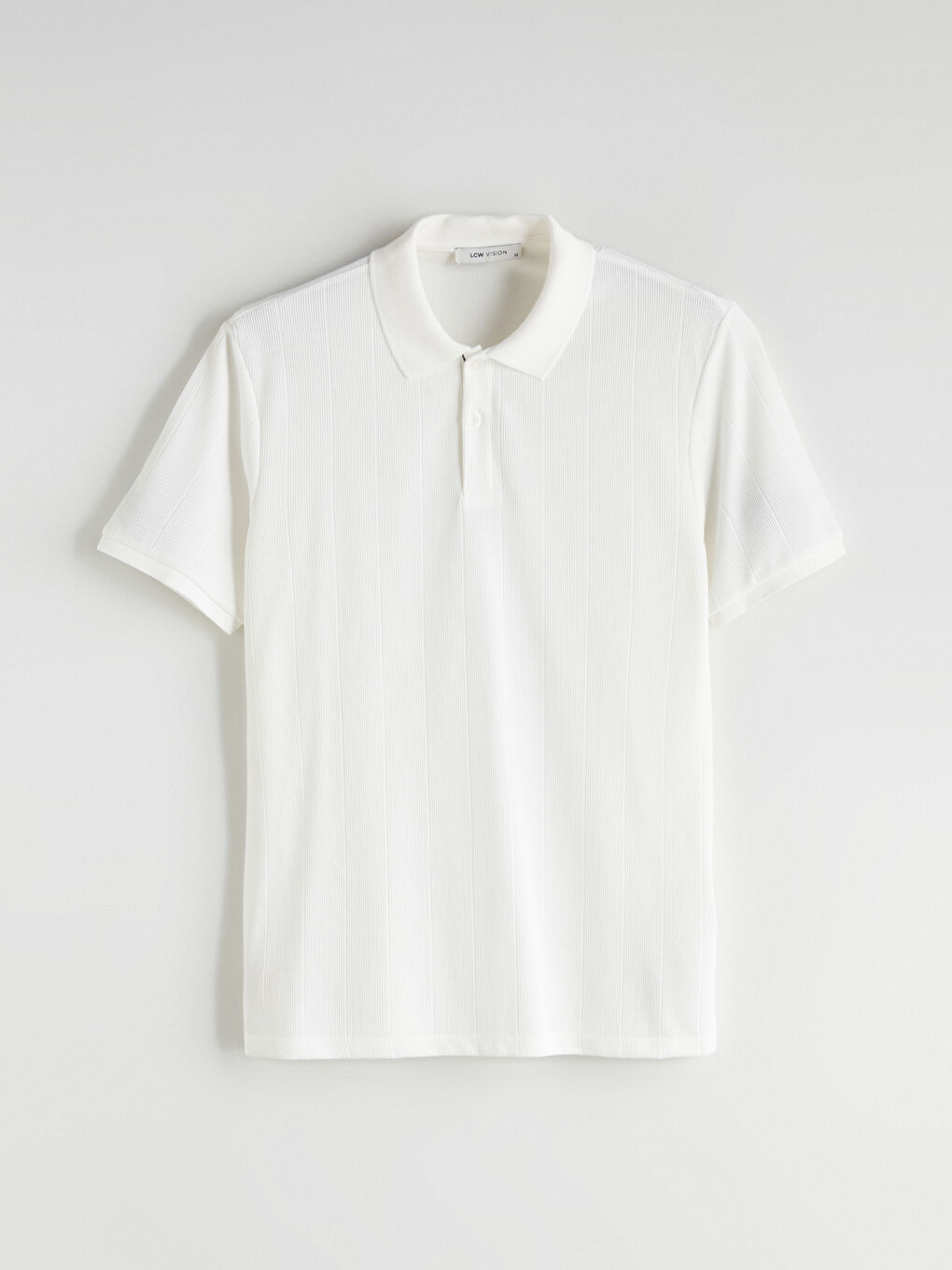 Ekru Polo Yaka Çizgili Erkek Tişört-4