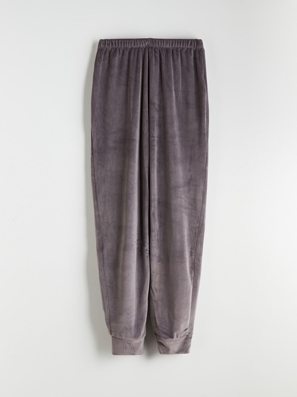 Crew Neck Embroidered Velvet Women's Pyjama Set-6