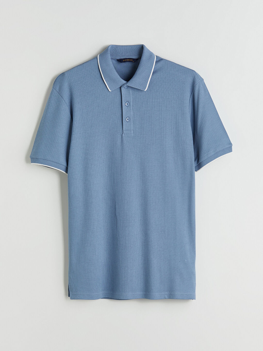 Mavi Polo Yaka Erkek Tişört-6