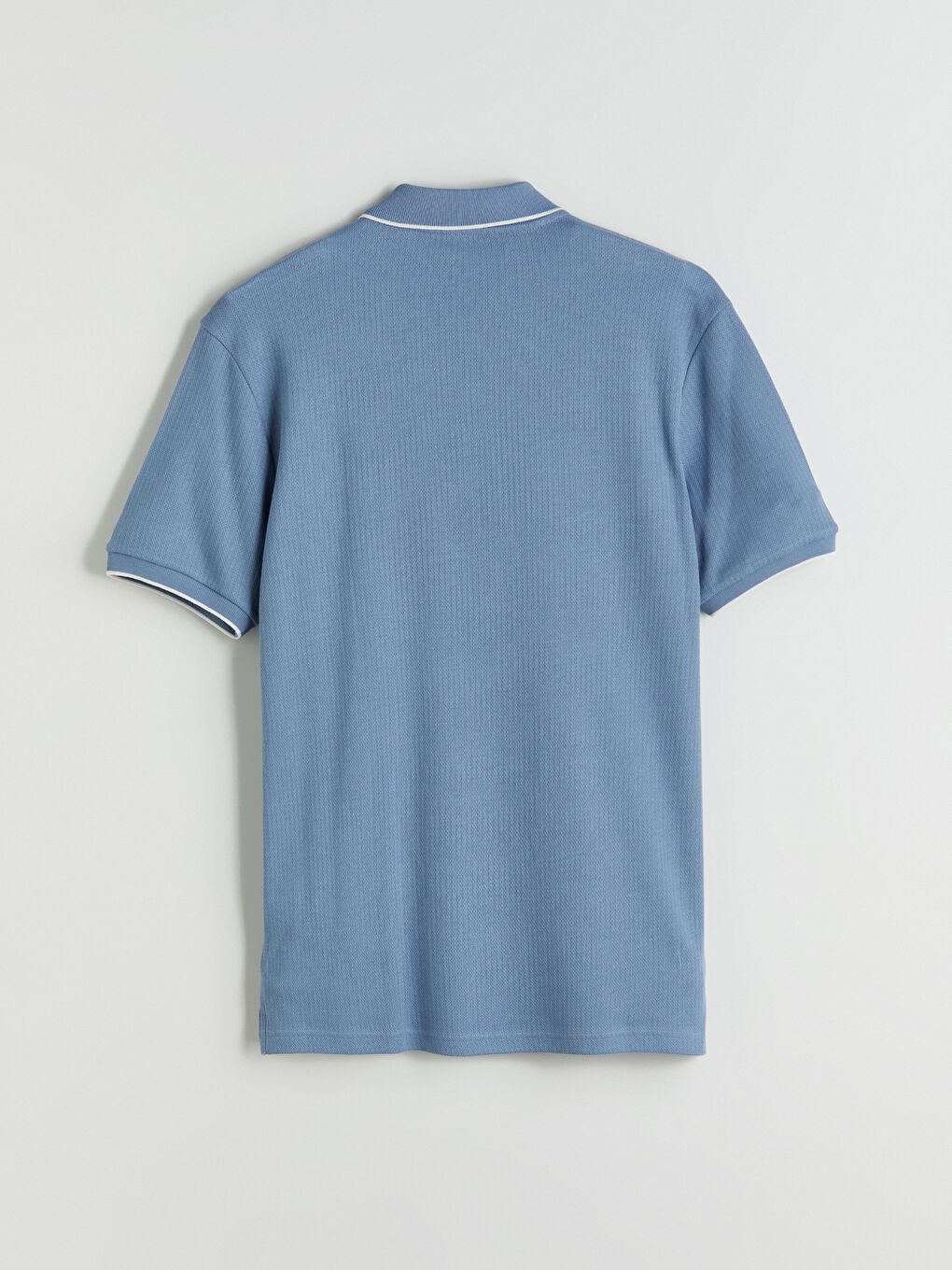 Mavi Polo Yaka Erkek Tişört-7