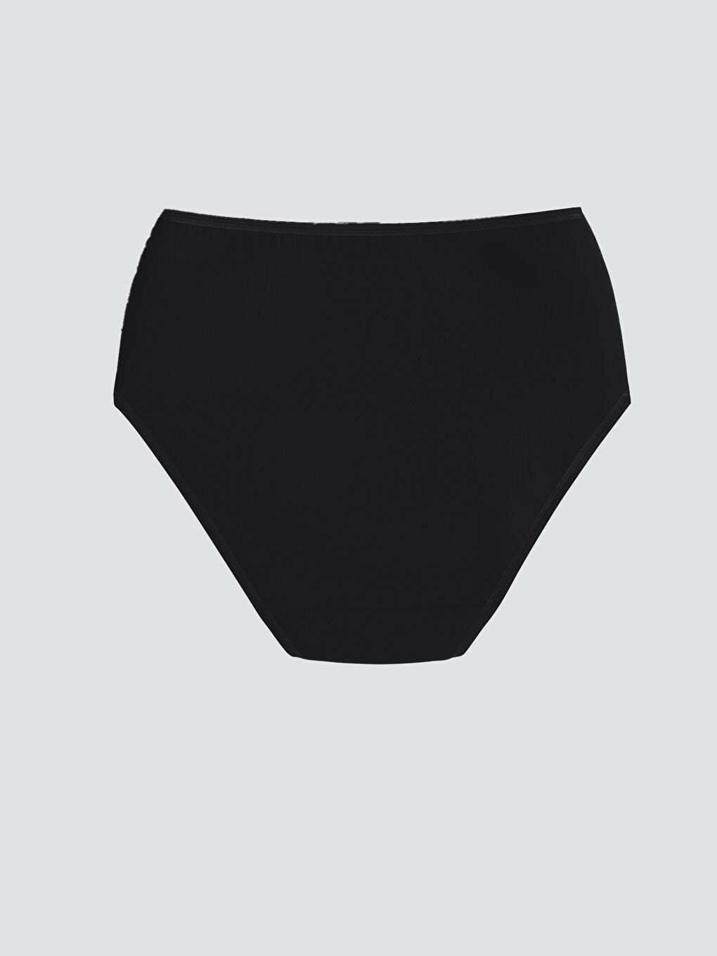 Siyah Yüksek Bel Klasik Külot-1