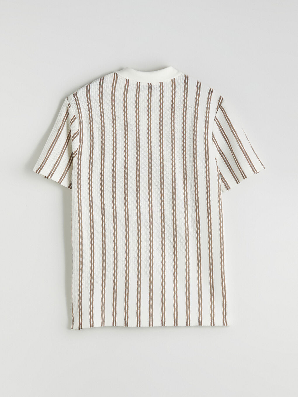 Polo Neck Striped Men's T-Shirt-5