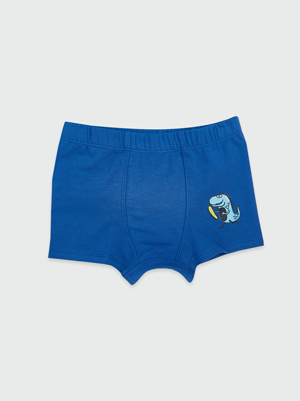 Mavi Beli Lastikli Baskılı Erkek Çocuk Boxer
