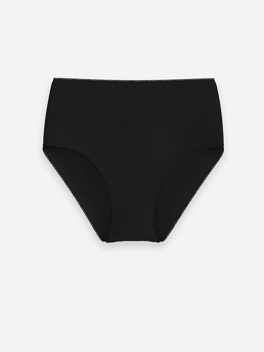 Siyah Yüksek Bel Klasik Külot