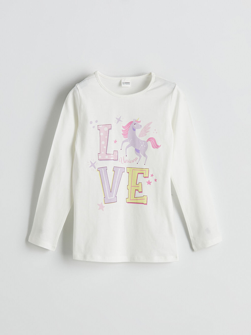 LCW Kids Crew Neck Girls' Pyjama Set -W51735Z4-EEW