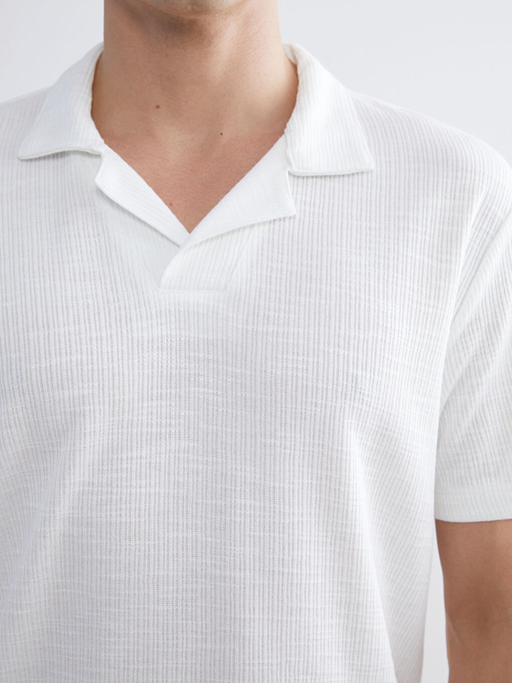 LCW Vision Men's Polo Neck T-Shirt -W51739Z8-R9J