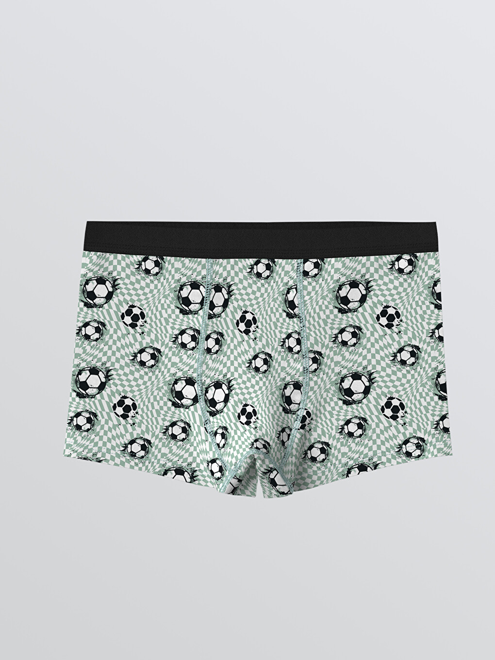 Yeşil Erkek Çocuk Desenli Boxer