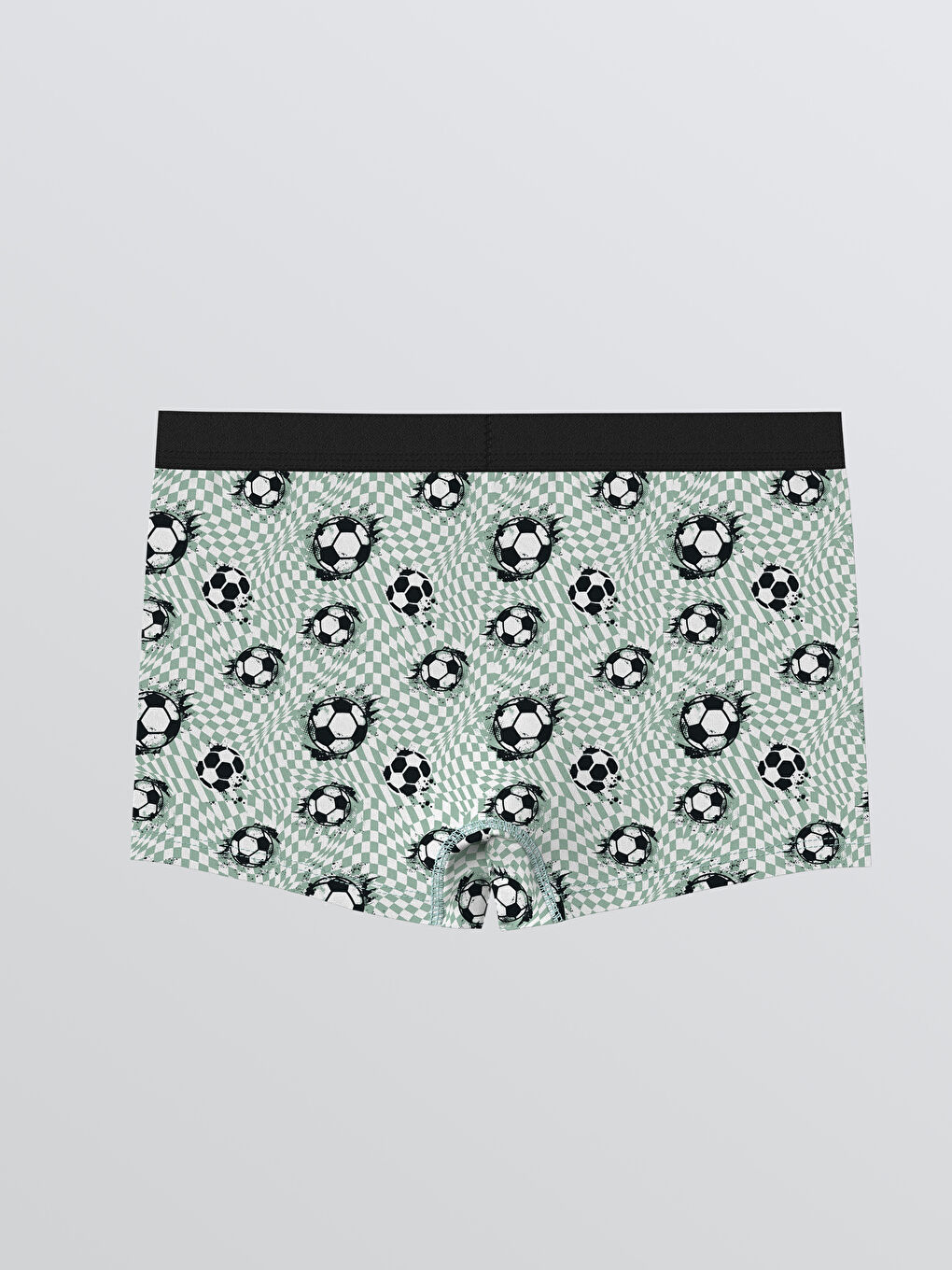 Beyaz Desenli Erkek Çocuk Boxer 3'lü-4