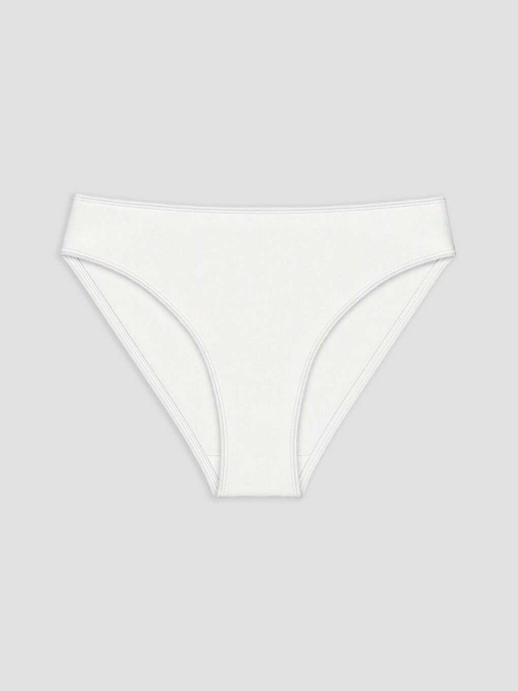 Beyaz Düz Bikini Külot
