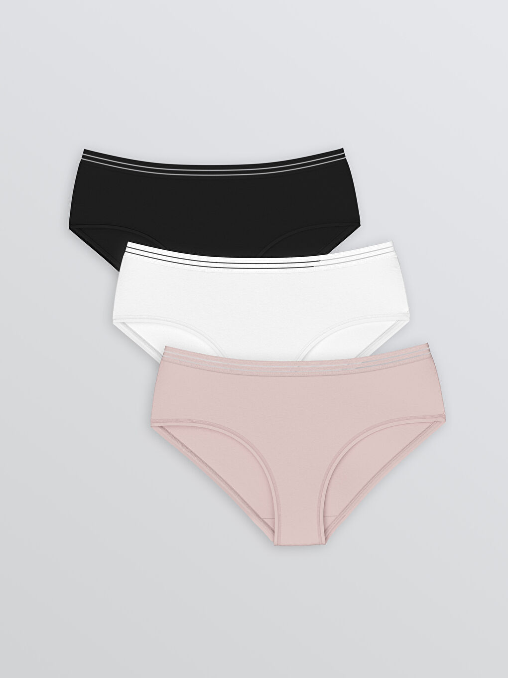 Lace Detailed Hipster Knickers 3-Pack -W51750Z8-CVL