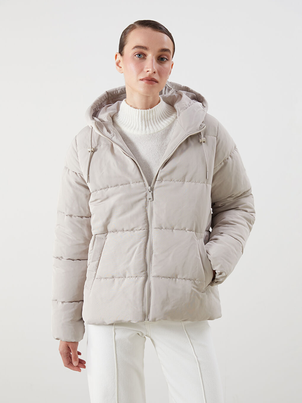 Hooded Women's Puffer Coat