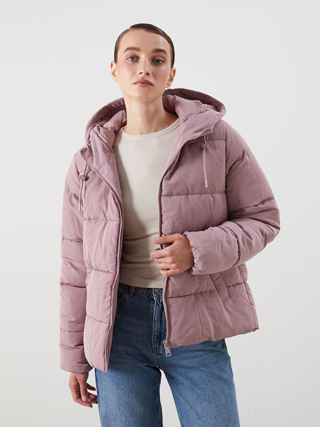Hooded Women's Puffer Coat