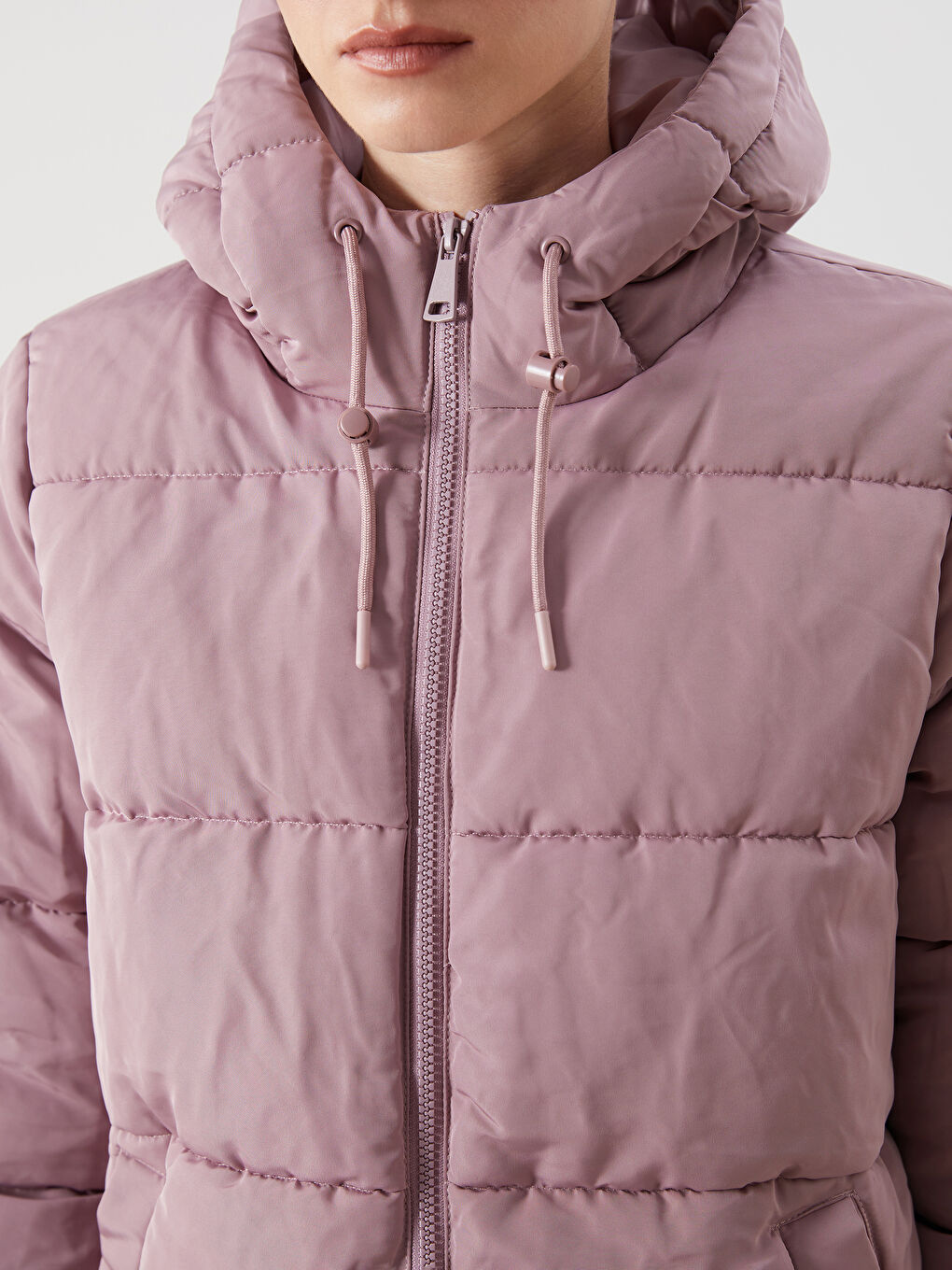 Hooded Women's Puffer Coat-2