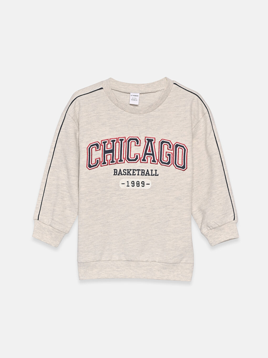 Світшот з круглим вирізом горловини з принтом для дівчаток