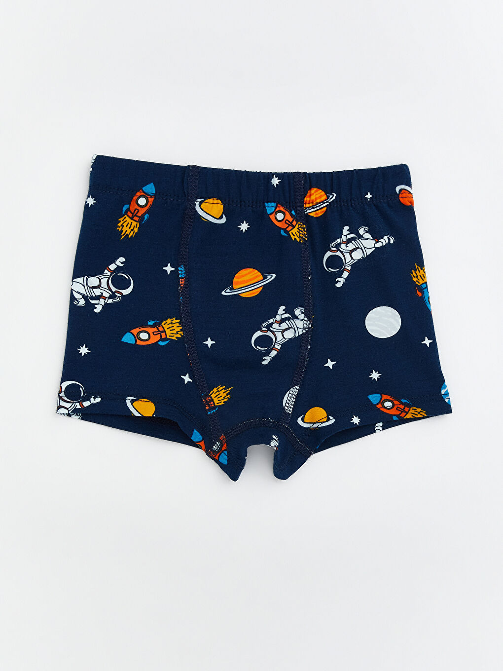 Lacivert Beli Lastikli Erkek Çocuk Boxer