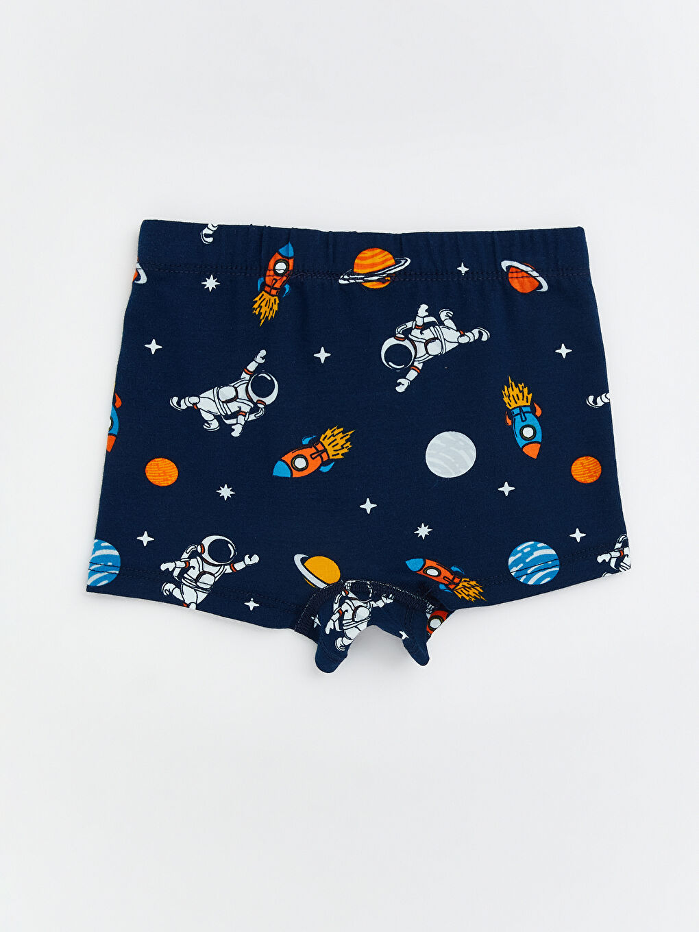 Lacivert Beli Lastikli Erkek Çocuk Boxer-1